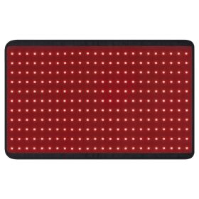 VEVOR Red Light Therapy for Body, 264 LEDs Light Therapy Pad with Controller, 10Hz Pulse, 5-30 Min Timer