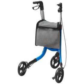 VEVOR 3 Wheels Rollator Walker for Seniors, Lightweight Aluminum Foldable Rolling Walker with Adjustable Handle