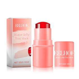 EELHOE Fruit Jelly Blush Lip Gloss Stick Lazy Contouring Even Skin Tone Brightening And Colorful Easy To Apply Lip Gloss Stick (Option: Coral)