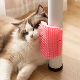 1pc Cat Wall Massage Hair Brush (Color: Blue)