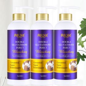 AILKE Double Glutathione & Vitamin C Skin Care Set, Brightening, Even Skin Tone, Smooth Skin, Women Beauty Cosmetics (Color: 3 Pack Lotion)