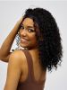 Especially Yours 16" Curly Headband Wig - Natural Spiral Curls, Bouncy Volume, Comfy Stretch Band, Runway Black