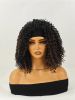 Especially Yours 16" Curly Headband Wig - Natural Spiral Curls, Bouncy Volume, Comfy Stretch Band, Runway Black