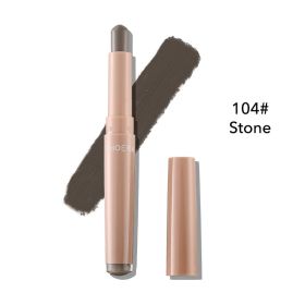 New Monochrome Lipstick Eyeshadow Stick Makeup (Option: 104Stone)